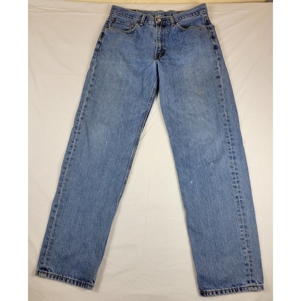 Levis 550 Relaxed Fit Jeans Mens 34x34 Blue Denim Medium Wash 00550-4891